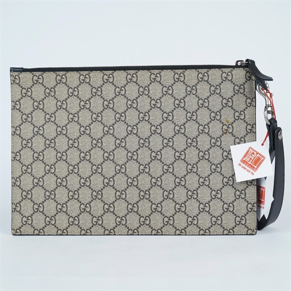 Túi GG Clutch xám họa tiết hổ sz30 (BQ) KG+