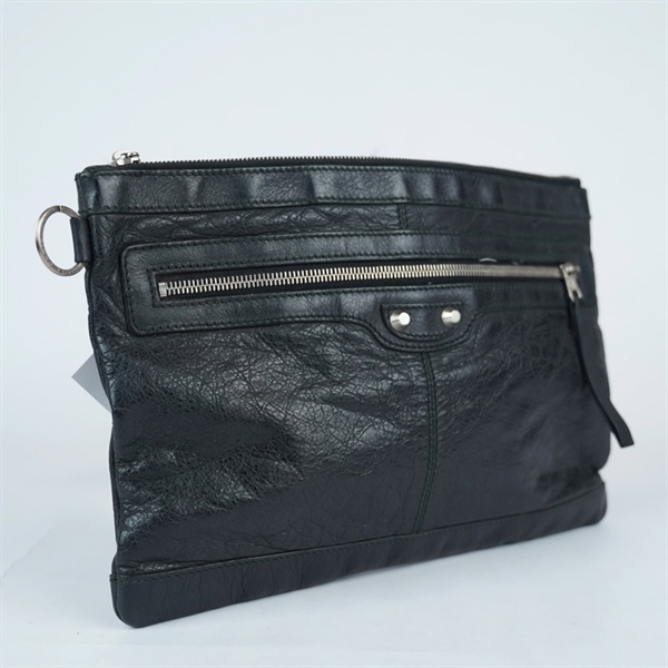 Túi Balenciaga Clutch đen (273022-1000) sz32 (BQ) KG+