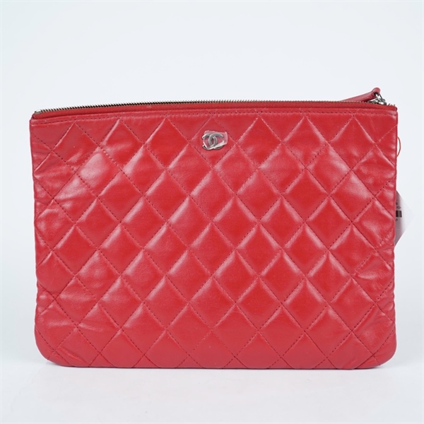 Túi Chanel Clutch đỏ (24968126) sz27 (BQ) KG+