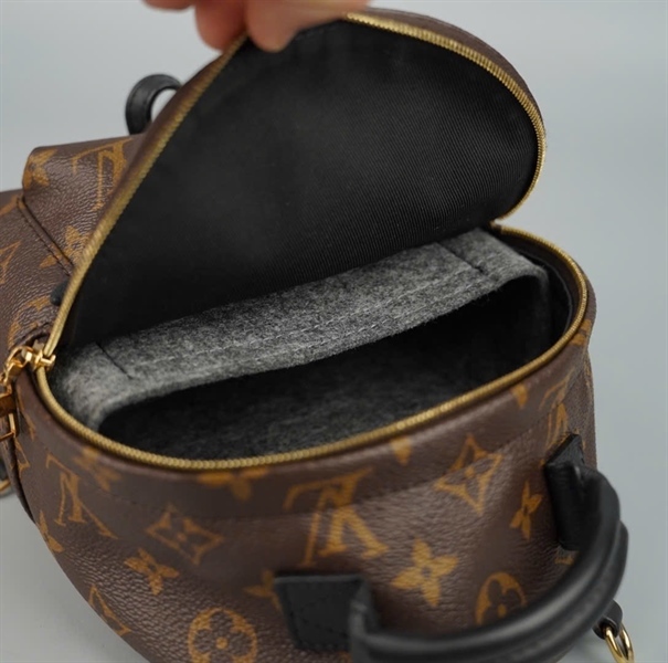 Balo LV hoa nâu có lót form 2 strap KG+