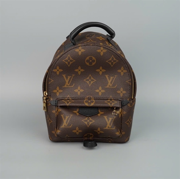 Balo LV hoa nâu có lót form 2 strap KG+