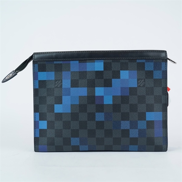 Túi LV Clutch ô vuông đen+ xanh (SP5128) sz26 (BQ) KG+