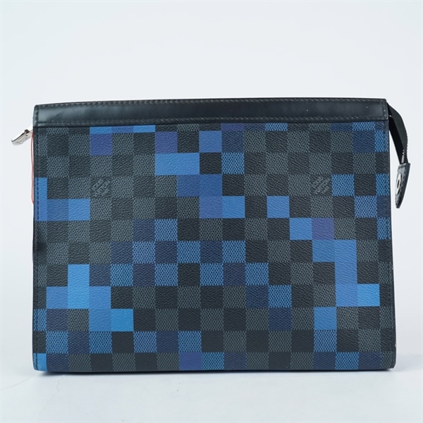 Túi LV Clutch ô vuông đen+ xanh (SP5128) sz26 (BQ) KG+