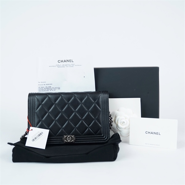 Túi Chanel Boy đen (J2J7TG79) sz19 KG+