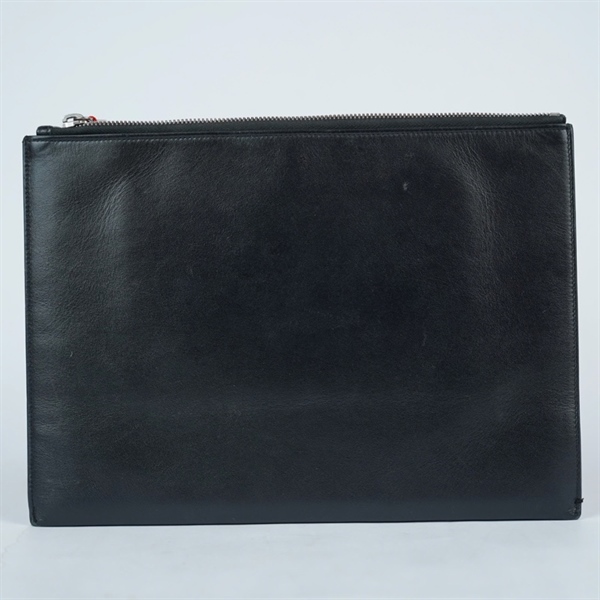 Túi YSL Clutch đen in chữ sz28 (BQ) KG+