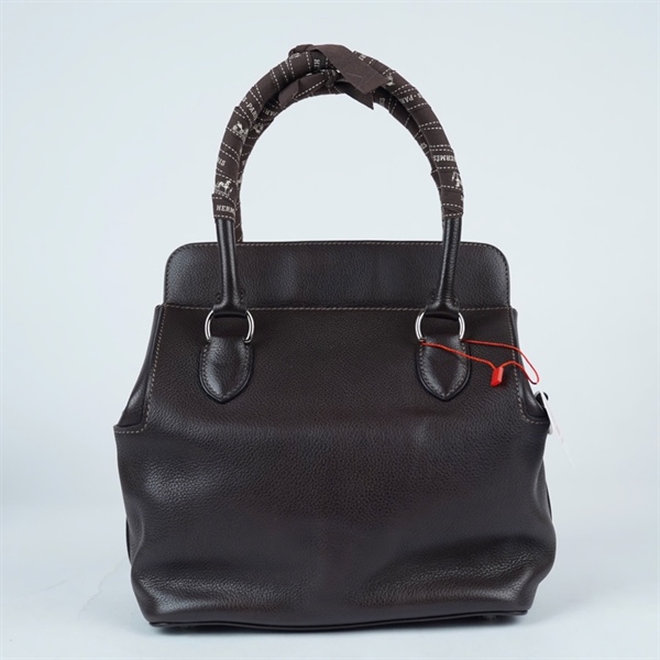 Túi Hermes Toolbox nâu đậm kèm ổ + 2 chìa sz20 (HN) KG+