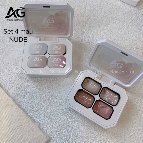 Set 4 màu gel dặm AG ,Gel dặm omber , dụng cụ dặm omber chuyên dụng trang trí móng