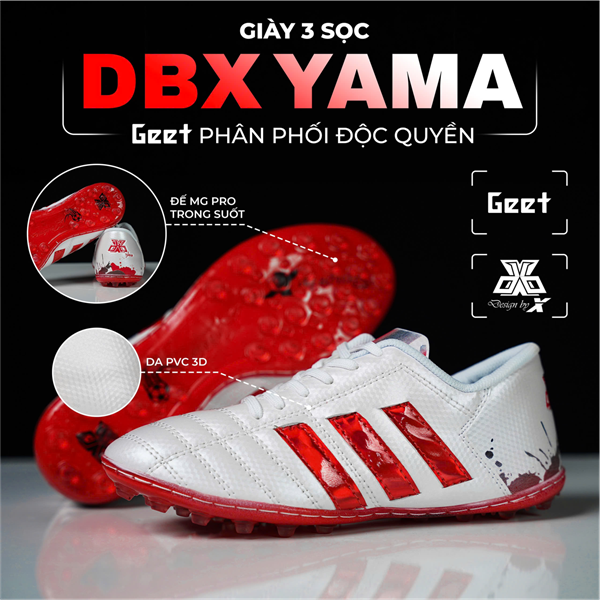 GIÀY 3 SỌC DBX YAMA - ĐỎ