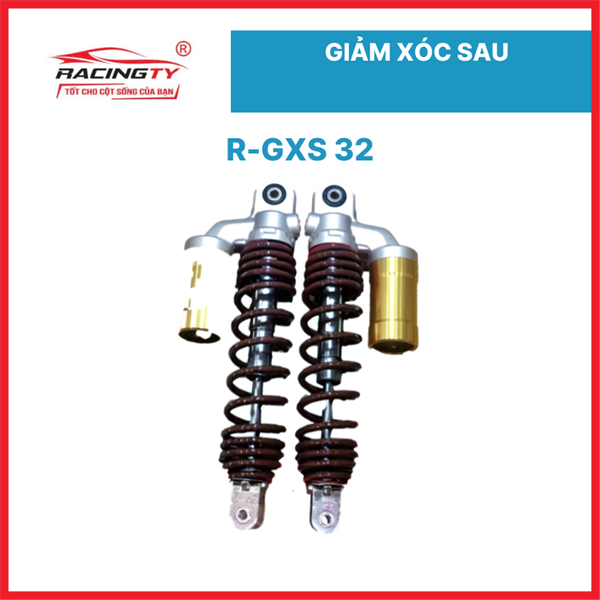 Giảm xóc sau NVX bình dầu (H, Đen) (Racingty) (RNVX) [ 3650 ]