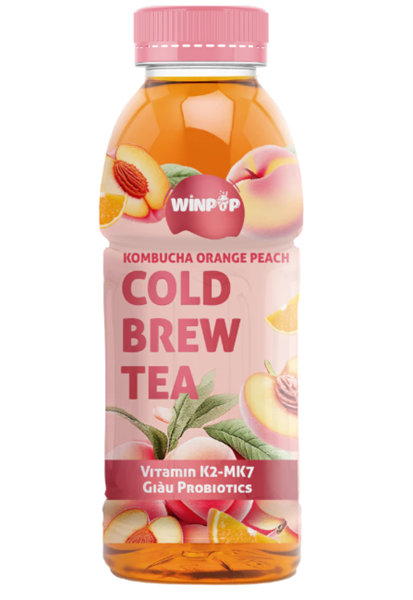 Winpop Trà Cold Drew Cam Đào 330Ml