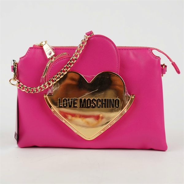 Túi Love Moschino hồng sz24 +