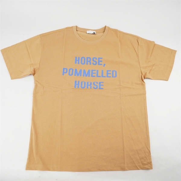 Áo thun cam in chữ Horse Pommelled Horse XL KG+