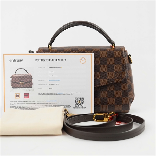 Túi LV Croisette ô vuông nâu TR4137 sz22 +