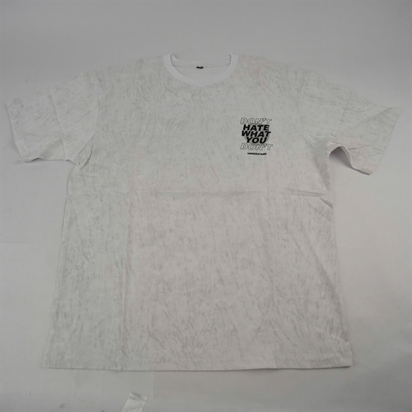 Áo thun trắng in logo Hate What You 2XL KG+