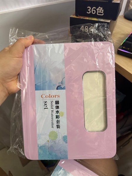 Bộ 48 màu nước Sunway dạng nén solid watercolor