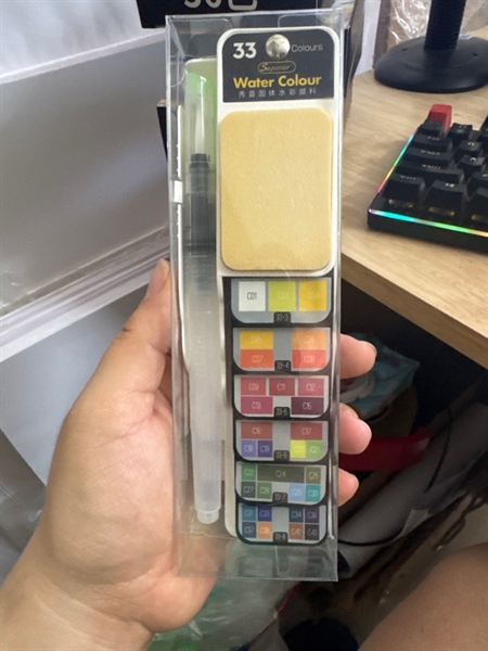 Bộ 33 màu superior dạng thẻ quạt