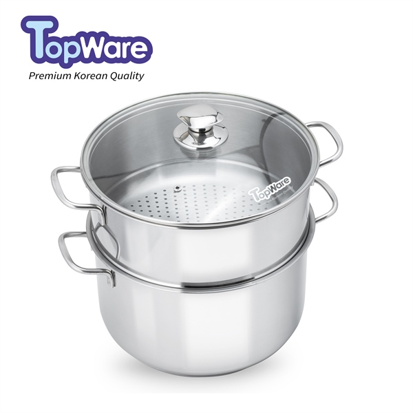 BỘ NỒI XỬNG HẤP 3 ĐÁY CAO CẤP- 28 CM TOPWARE