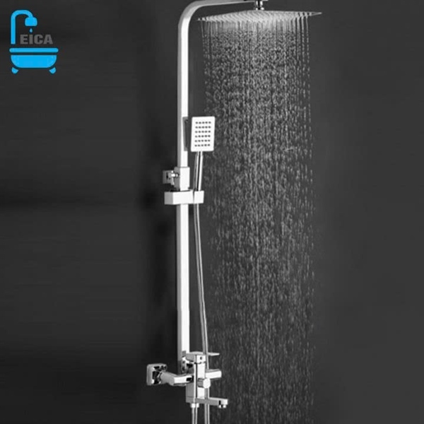 Sen Cây Nóng Lạnh Vuông Inox 304 Bóng LEICA LC-SC05