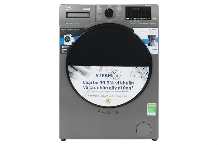 Máy giặt cửa trước Beko Inverter 9 kg WCV9648XSTM