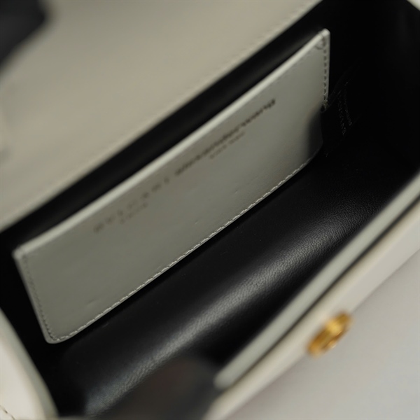 Túi Bvlgari trắng 3 strap (3276642Y) sz18 (A-T) KG+