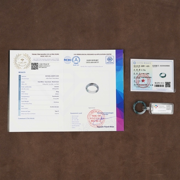 Nhẫn cẩm thạch xanh (658737) +