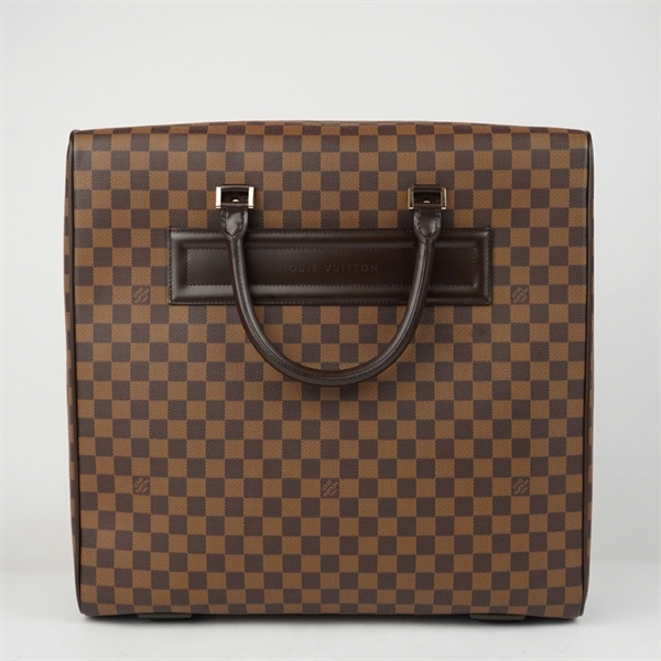 Túi LV du lịch ô vuông nâu có ổ+ 1 chìa kèm tag da sz45 (HV) KG+