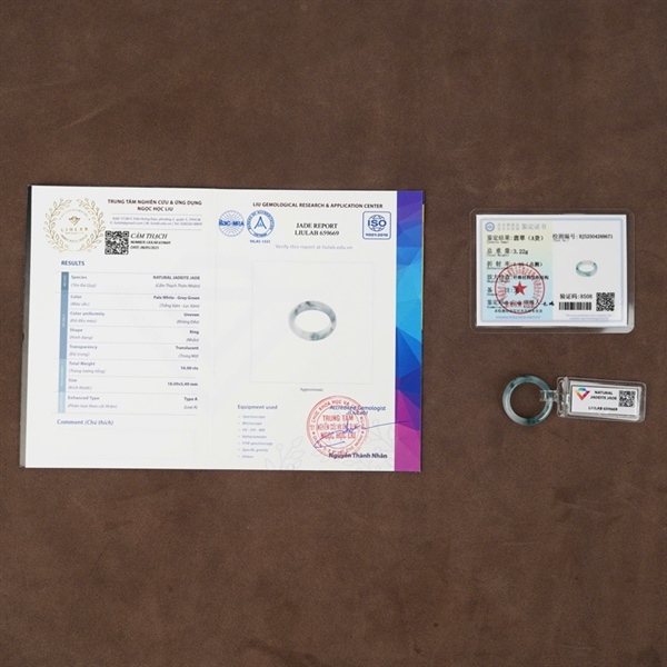 Nhẫn cẩm thạch xanh (659669) +