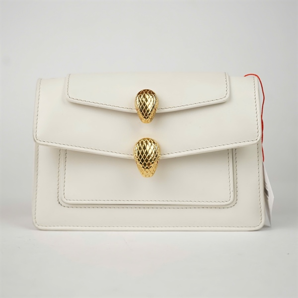 Túi Bvlgari trắng 3 strap (3276642Y) sz18 (A-T) KG+