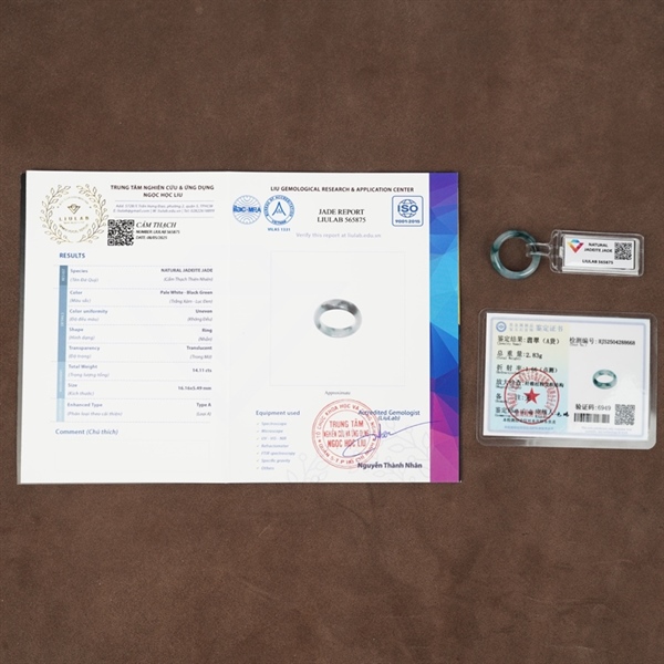 Nhẫn cẩm thạch xanh (565875) +