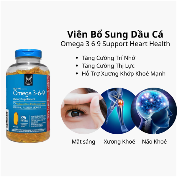 VIÊN UỐNG OMEGA 3-6-9 325V MẪU MỚI