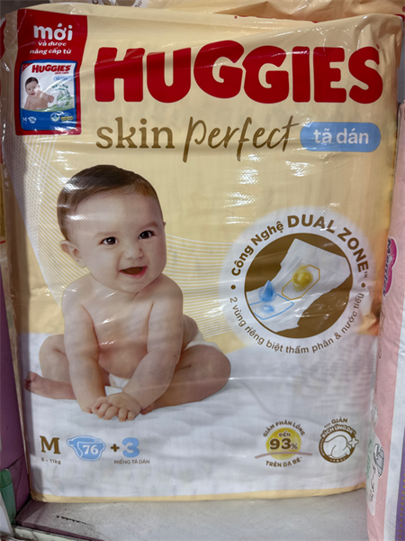 Tã dán huggies M76 (vàng)