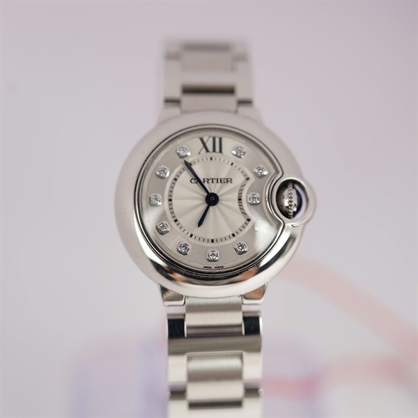 Đồng hồ Cartier bạc (3009783925AX) sz30 (HC) KG+