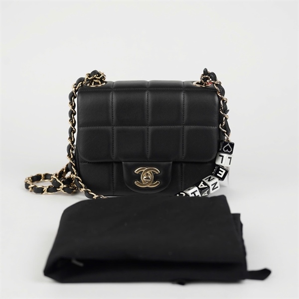 Túi Chanel mini 7 đen (X325CK8) sz15 KG+