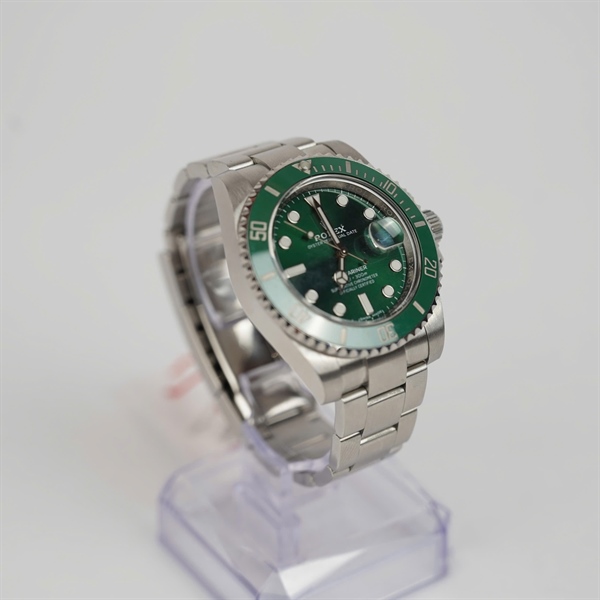 Đồng hồ Rolex bạc mặt xanh lá (4M746479) sz45 (HC) KG+