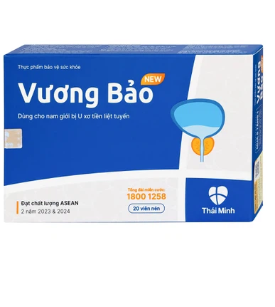 Viên uống Vương Bảo Thái Minh dùng cho nam giới bị u xơ tiền liệt tuyến (2 vỉ x 10 viên)