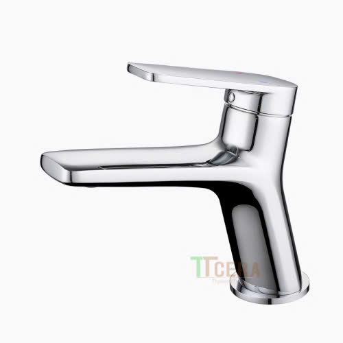Vòi Lavabo Đồng Thau Mạ Crom Nóng Lạnh LC271
