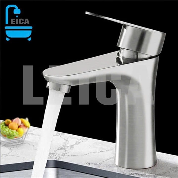 Vòi lavabo nóng lạnh eo inox304 LEICA LC-221