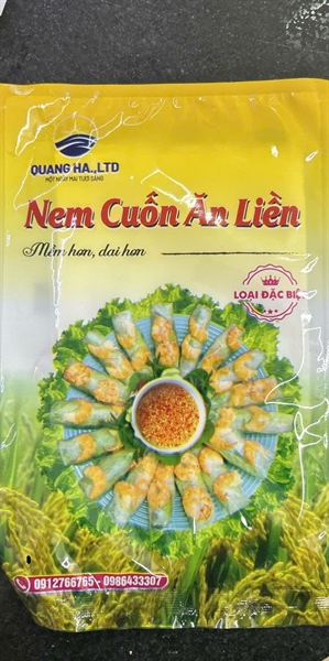 Nem cuốn ăn liền quang hà