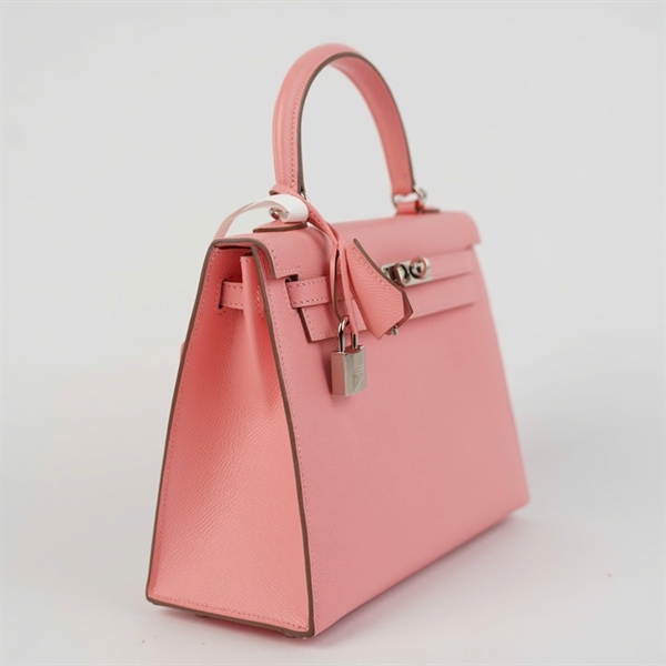 Túi Hermes Kelly hồng stamp Y kèm ổ+2 chìa sz25 (A-T) KG+