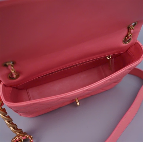 Túi Chanel Classic hồng (J7K6HUX3) có lót form sz24 +