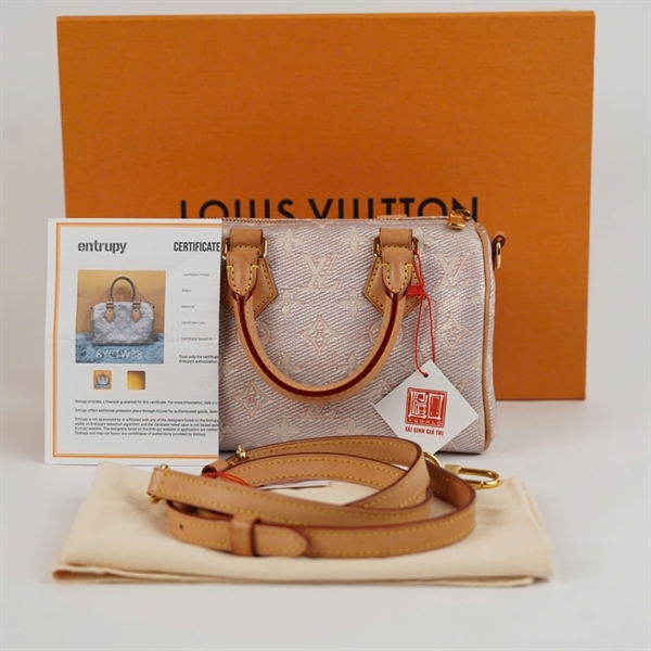 Túi LV Speedy hồng sz20 +