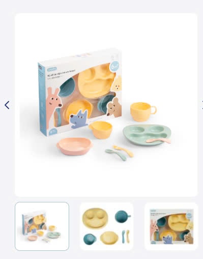 Bộ đồ ăn dặm trẻ em Amori 6 chi tiết