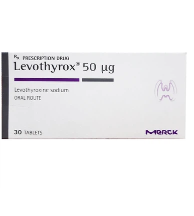Thuốc Levothyrox 50µg Merck điều trị bướu giáp, suy giáp, ung thư giáp (3 vỉ x 10 viên)