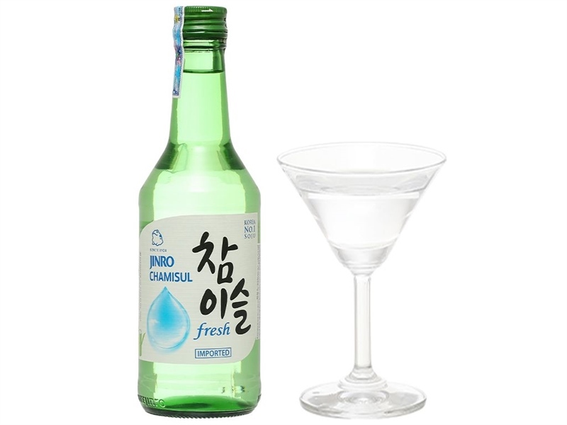 Rượu Jinro vị chamisul Soju 360ml