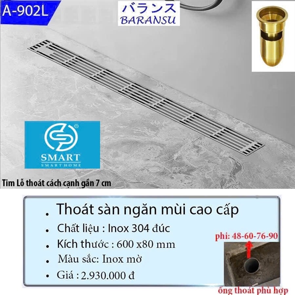 Thoát sàn ngăn mùi cao cấp A-902C