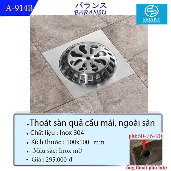 Thoát sàn ngăn mùi cao cấp A-914B