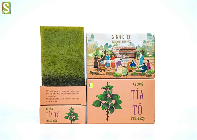 Xà bông tía tô - Perilla soap 110g