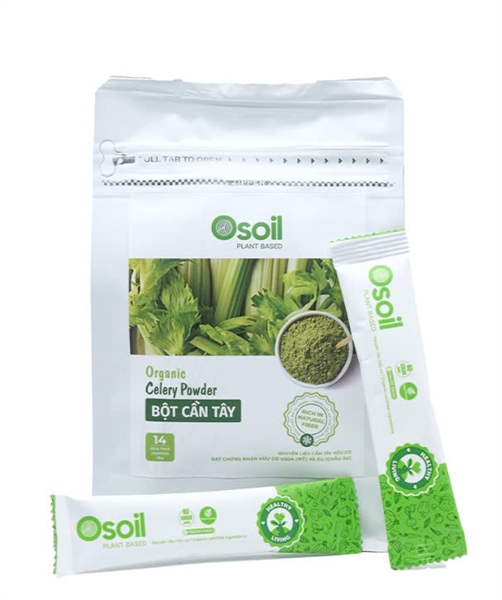 Bột cần tây sấy Osoil 56gr (14 gói - 4gr/1 gói)