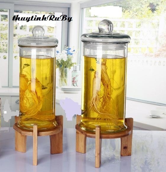 Bình Ngâm Rượu Trụ Trơn
