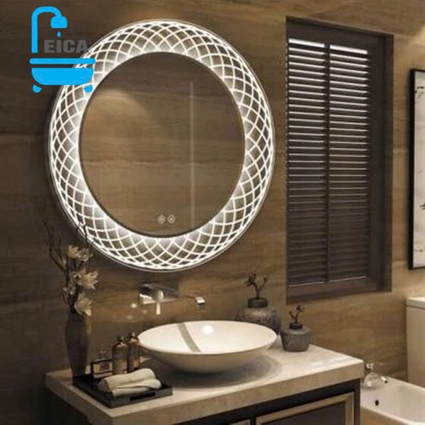Gương Led Hoa Văn Tròn 60x60 LC-PK58
